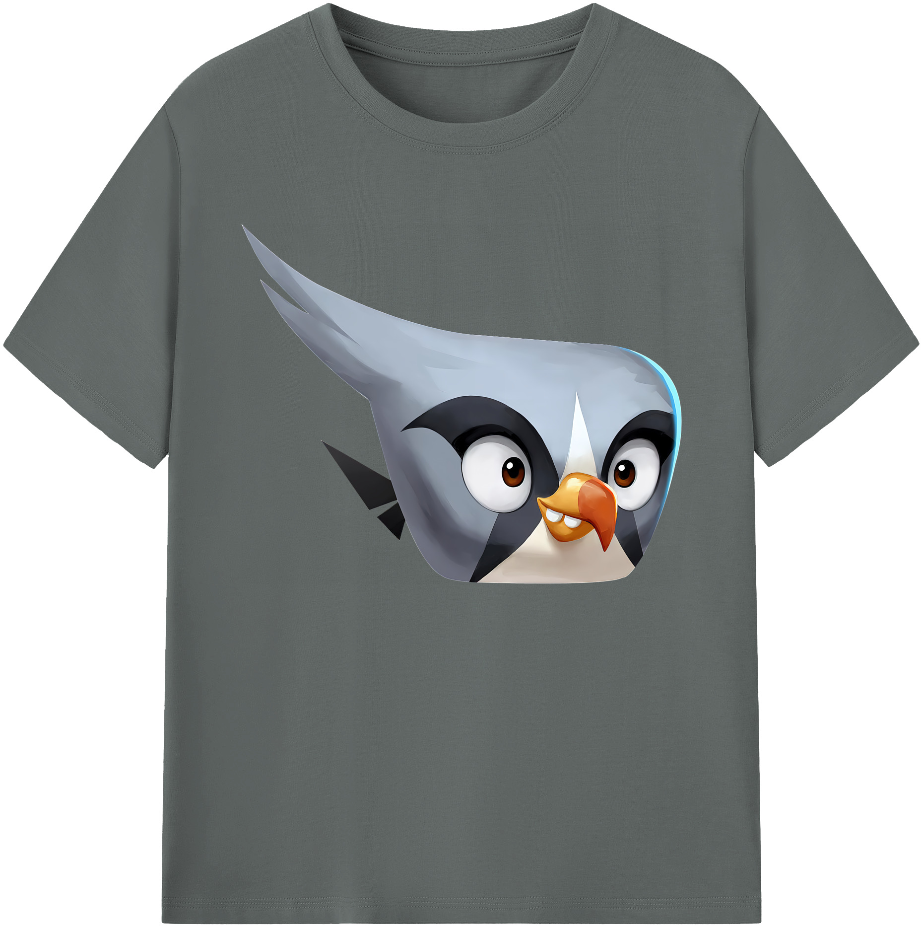 （画像用） Angry Birds アングリーバード 綿100％ メンズ半袖Tシャツ｜肌触りやわらか＆通気性